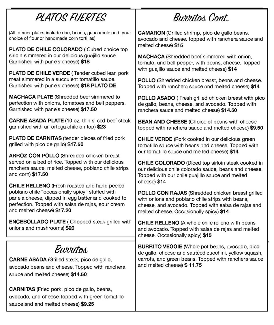 Sol y Luna - temp menu 1